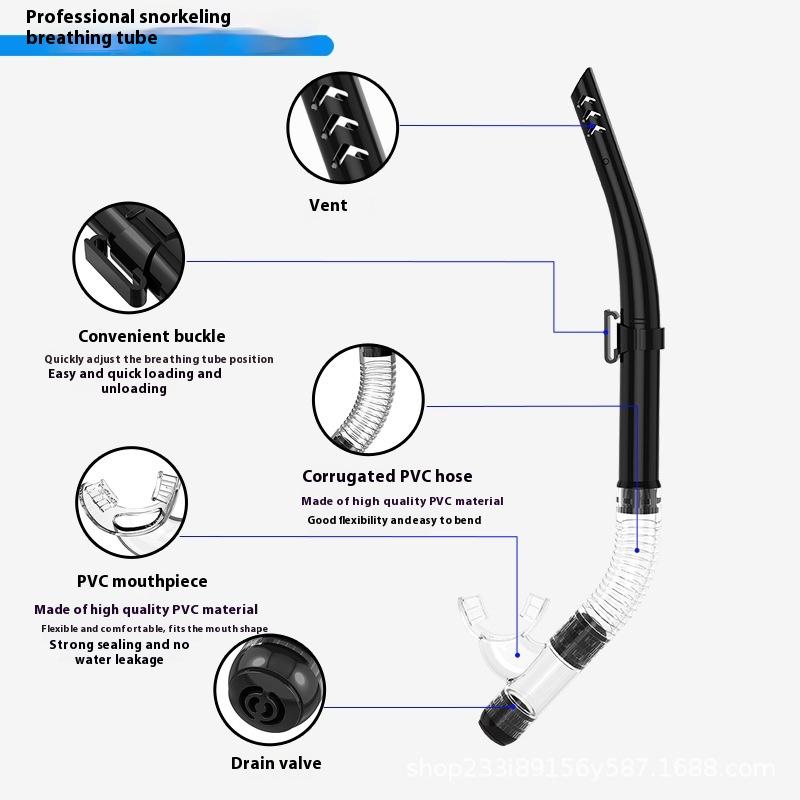 1Pc Swimming Goggles Underwater Snorkeling Mask Waterproof Breathing Diving Snorkeling Mask No Leaking With Breathing Tube