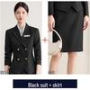 2025 Women's Autumn Black Pantsuit: Elegant Business Professional Workwear