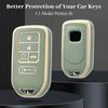 For Honda Key Fob Cover, TPU Key Case Protection Compatible with Honda Accord Civic CR-V Ight Passport Pilot Ridgeline Odyssey Smart Remote Key