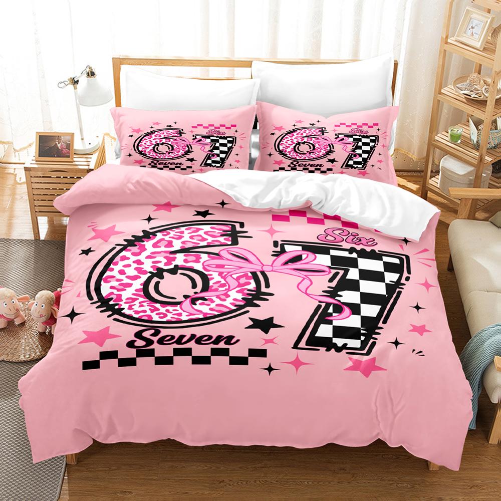 67 POP Culture 3D Print Bedding Set Modern Style Soft Duvet Cover Set King Queen Twin Size Birthday Gift for Bedroom Decor