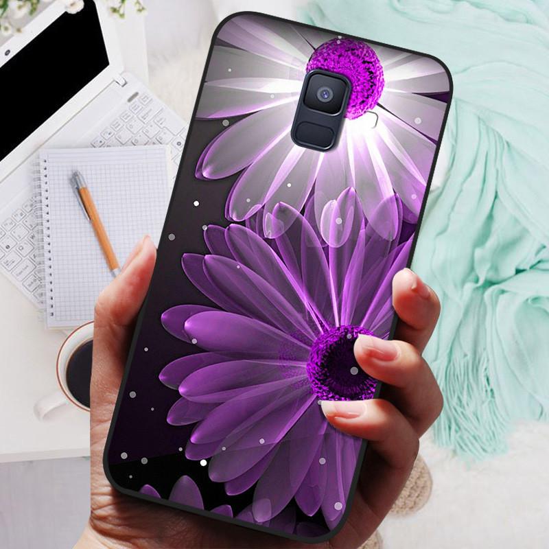 Für Samsung Galaxy A8 Plus 2018 Hülle Schwarze Abdeckung Löwe Wolf Silikon Weiche Rückseite Hüllen Für Samsung A8 2018 A530 A530F Handyhülle