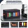4Pcs Filament Storage Box Large Capacity 3D Printer Filament Storage Container with Clear Windows Tool Accessories Organizer