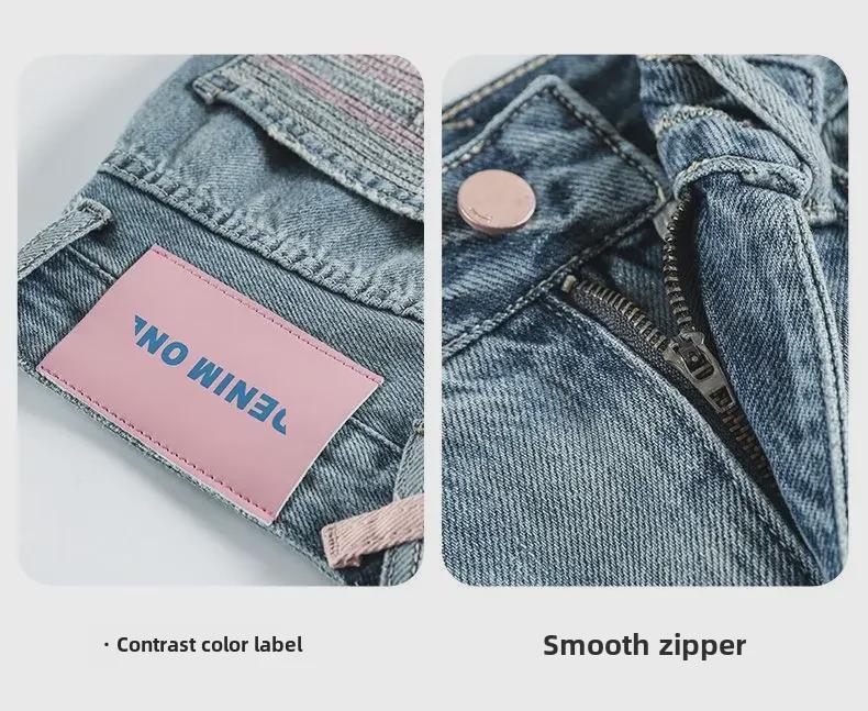 2024 New Summer Women's Tall High-Waisted Denim A-Line Mini Skirt - Slimming, Hip-Hugging, and Lightweight