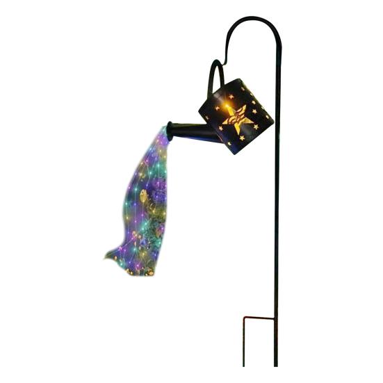 Watering Can Solar Light Outdoor Landscape Solar Light IP65 Waterproof Garden Decor Light with Stake for Yard Patio Lawn Decoration