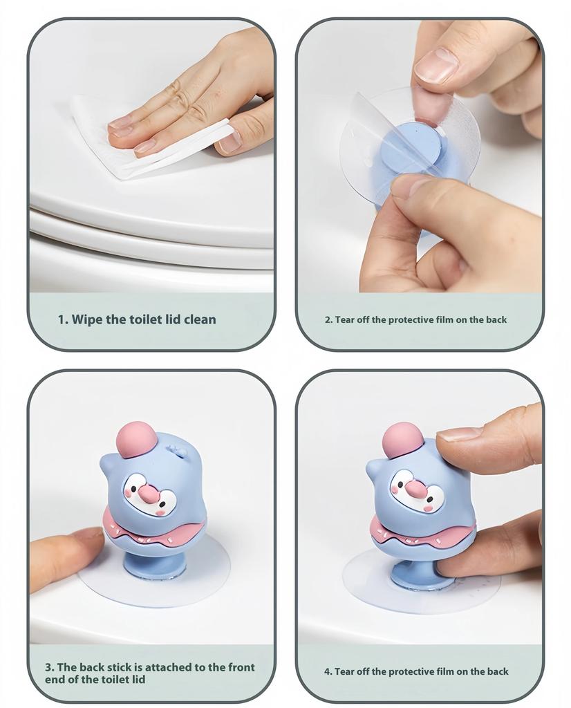Mini Household Toilet Lid Handle Detachable Seat Clip Toilet Holder Lifter Animal Shape Seat Toilet Accessories Seat Handle Tool