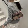 Fashion transparent handbag summer new chain trend shoulder bag casual niche underarm bag women