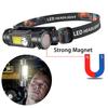 Portable LED Headlamp Built In 18650 Battery Headlight Outdoor Fishing Head Lamp Strong Light Flashlight USB Rechargeable Torch