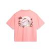 Li-Ning Loose Fit Round Neck Short Sleeve Drop Shoulder T-Shirt Women Tops Camellia-Pink AHSU360-2