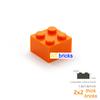 20pcs/lot DIY Blocks Building Bricks Thick 2X2 Educational Assemblage Construction Toys for Children Compatible With Brand
