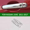 Accessories Chrome Silver 2-Door Handle Covers For 2011-2017 Nissan Juke Hatchback 2012 2013 2014 2015 2016