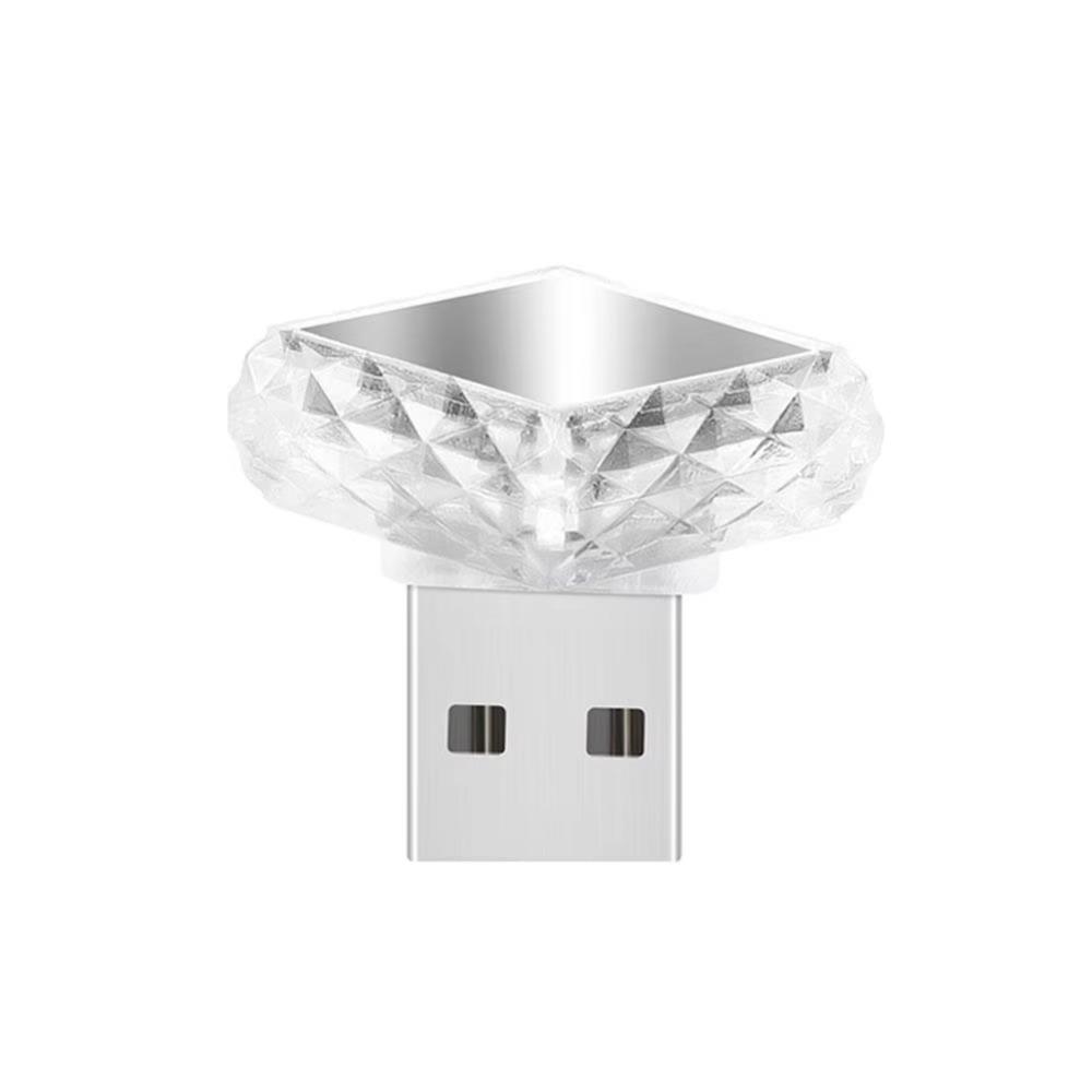 

Multicolor LED Atmosphere Light USB/Type-C Auto Reading Lamp New Car Decoration Car Interior Square touch USB
