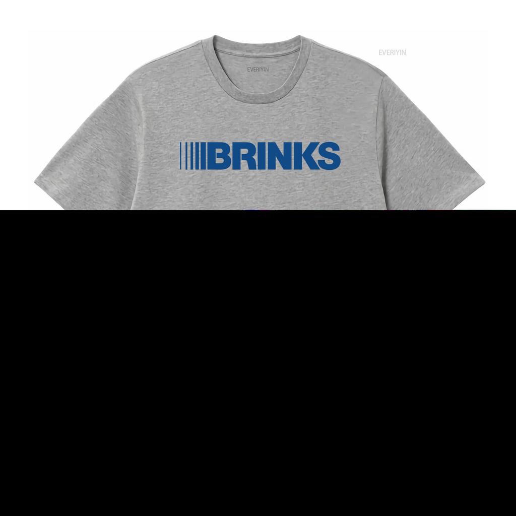 Brinks Truck Logo T Shirt Stylish And Trendy For Unisexs Fashion Vintage Washed Designer Clothes Top For Everyday Wear Soft
