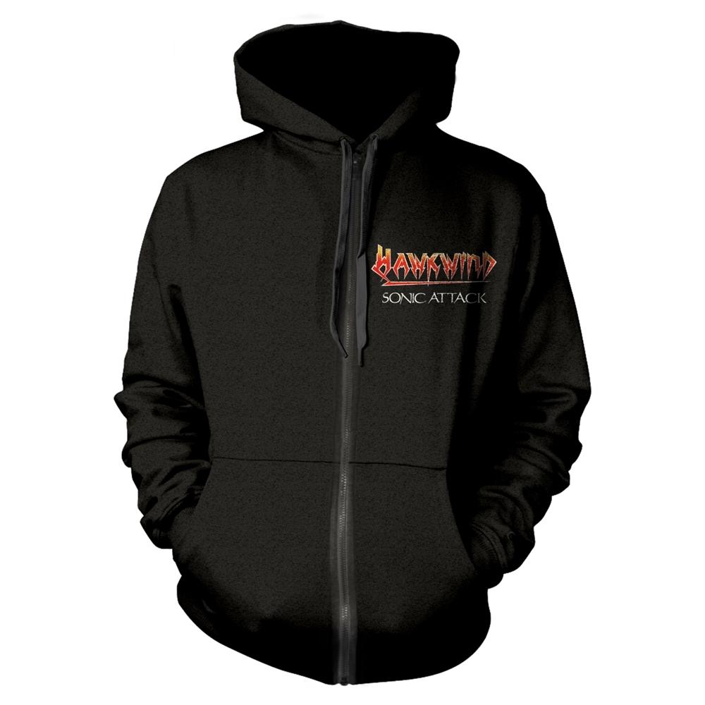 Mikina Hawkwind Unisex pro dospělé Sonic Attack s kapucí na zip