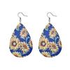 Fashion Leather Earrings Lightweight Faux Leather Leaf Earrings Teardrop Dangle Handmade For Women Girls Jewelry Wholesale
