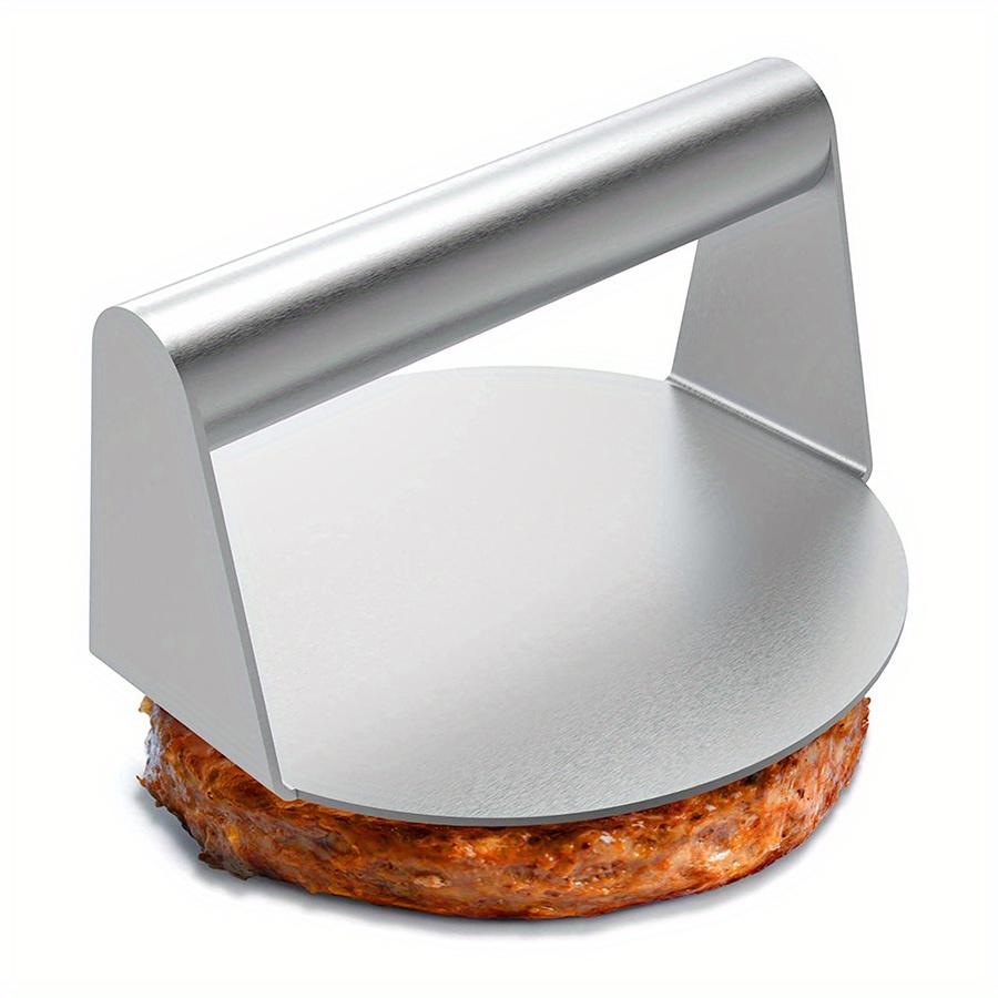 1pc Stainless Steel Smash Burger Press Hamburger Patties Meat Masher Circular Meat Press Mold for Deli Meats Kitchen Accessories