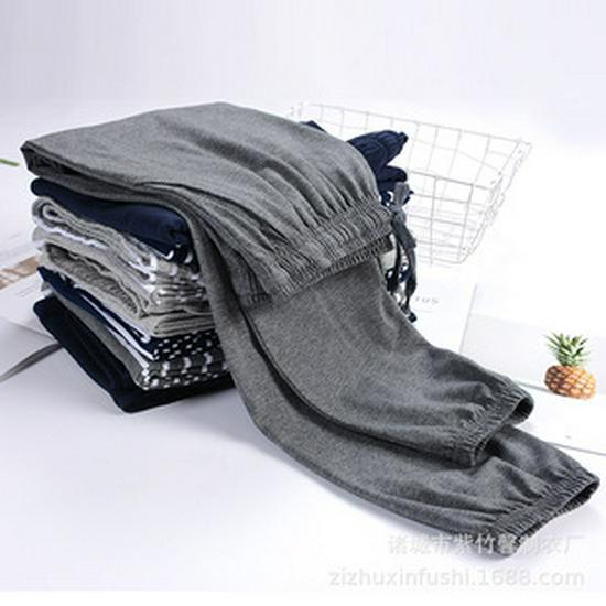 Men’s Plus Size Ice Silk Modal Pajama Pants - Casual, Loose, Long, One Piece