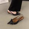 2025 women's summer new simple solid color fashion pointed high heels PU leather  designer outdoor banquet women's sandals