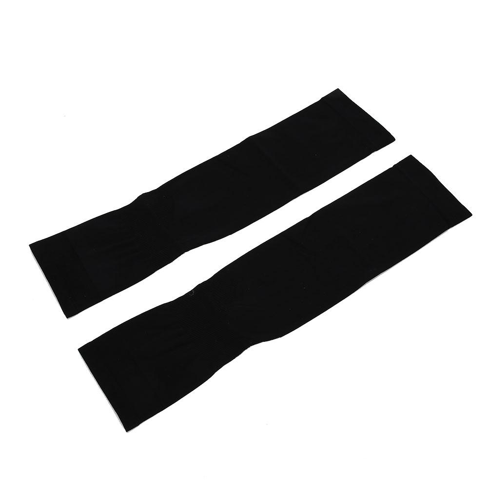 Summer Elastic Sunscreen Sports Cycling Cool Sleeves Outdoor Washable Arm SleevesBlack