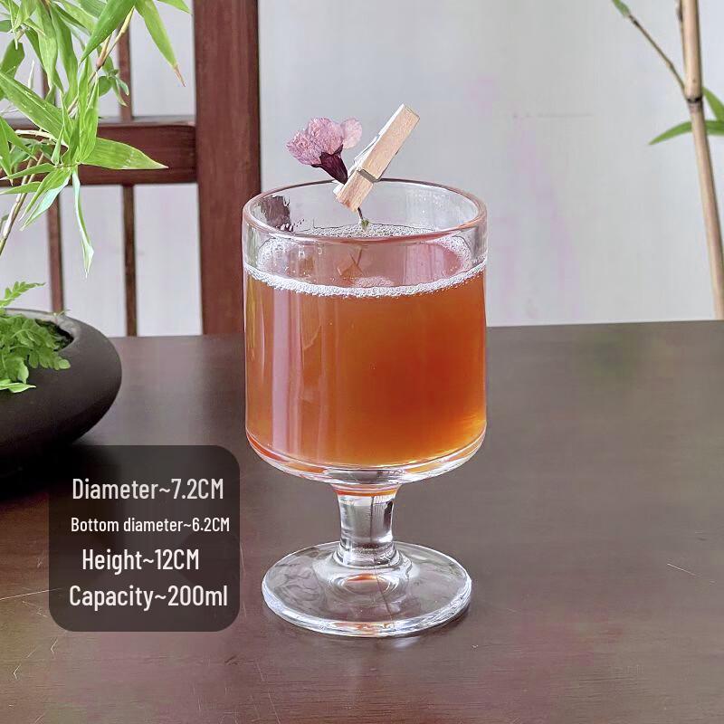 Shangqi Clear Glass Ice Coffee & Drink Cups (Set of 3)