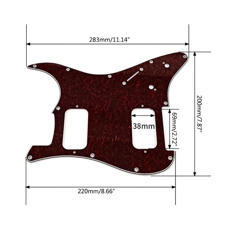 Guitar Parts Pickguards Standard 11 Holes 6 Strings Suit For Modern Bass Guitars