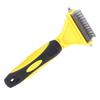 Pet Dematting Comb Stainless Steel Effective Ergonomic Pet Deshedding Tool Undercoat Rake for Cat Dog Removing Knot