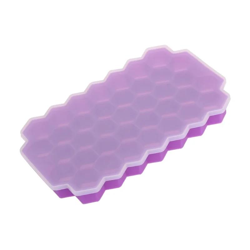 Ice Cube Tray Silicone Mould 37 Cellular Silicone Ice Cubes Hexagonal Molds DIY Kitchen Honeycomb Ice Cubes Molds