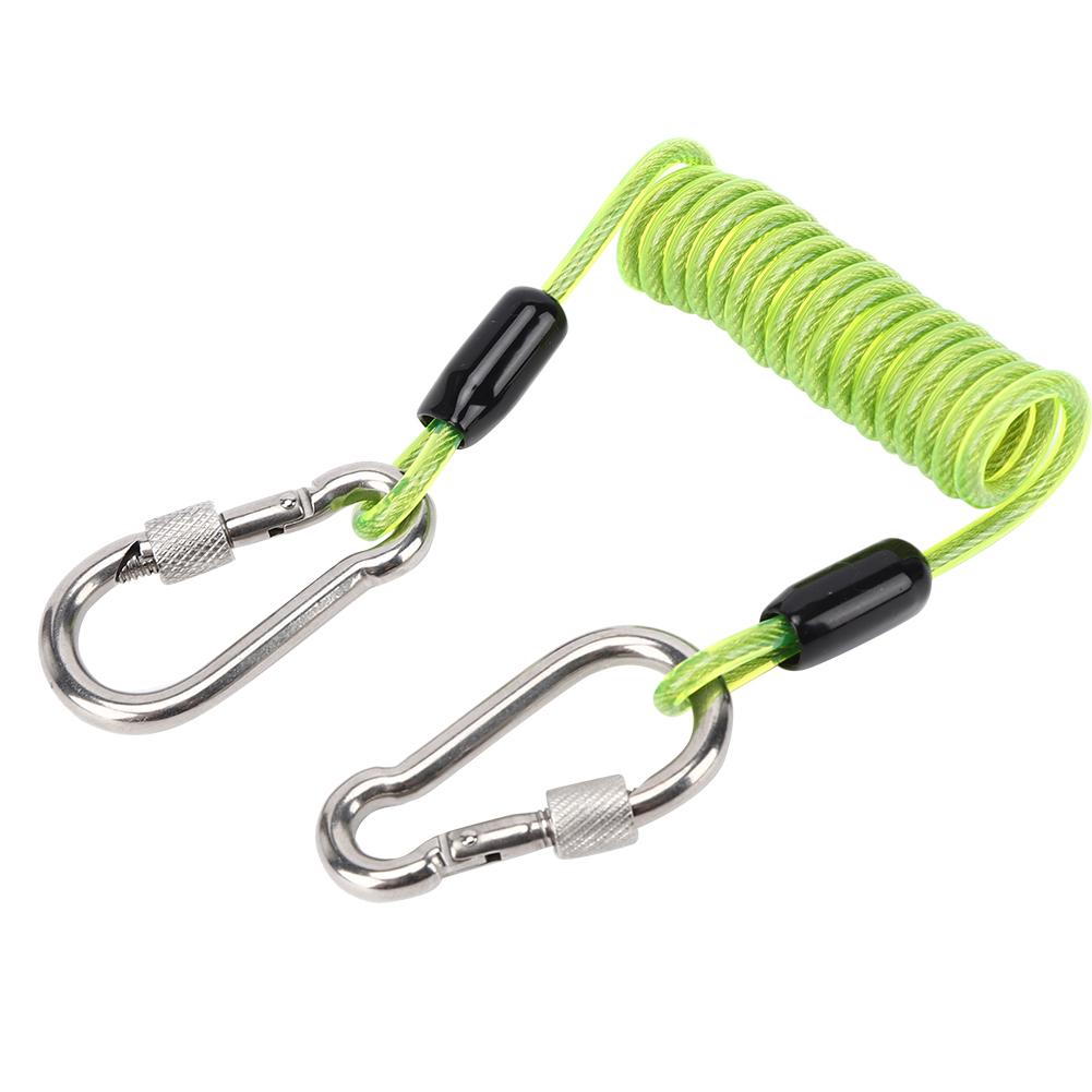 Stainless Steel Buckle Portable Camera Diving     Spring Rope Fishing Missed Line