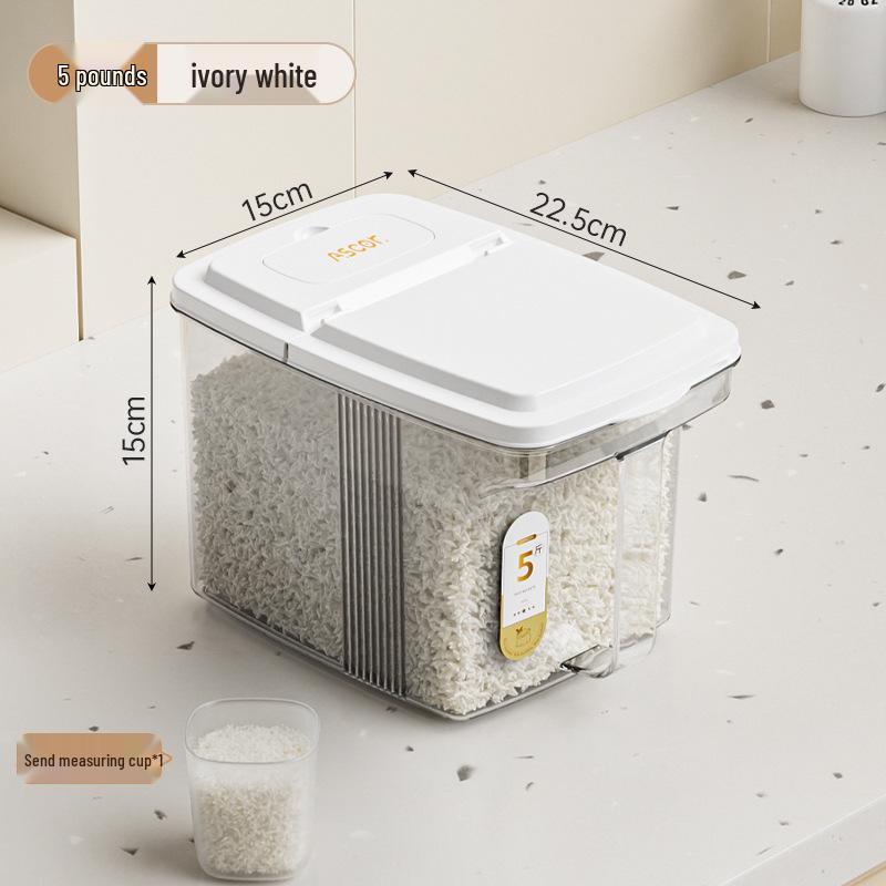 Pojemnik do przechowywania ryżu i mąki, odporny na owady i wilgoć
