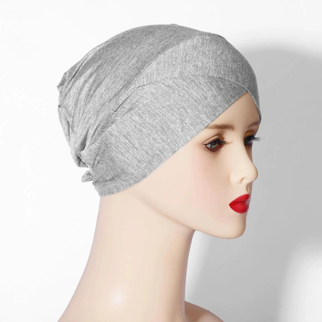Muslim Inner Cap Hijab For Women Solid Underscarf Hijab Undercap Scarf Turban Hat Islamic Muslim Hijabs Ready To Wear Headcover