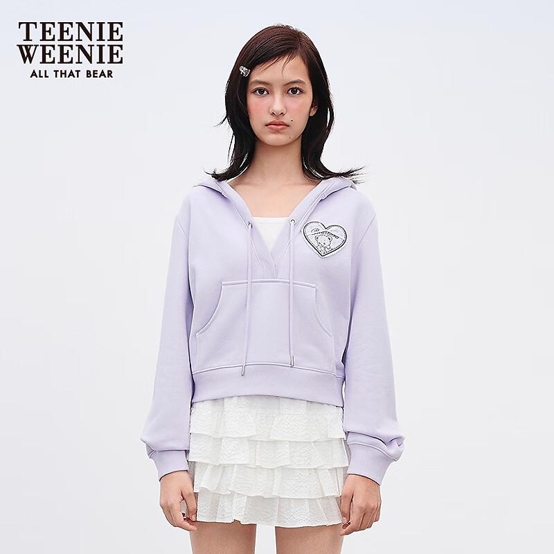 Teenie Weenie Bearnova Women's Casual V-Neck Hooded Sweatshirt