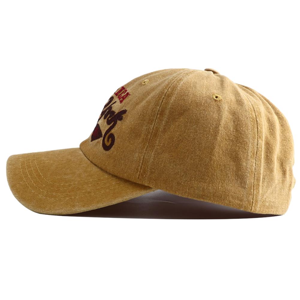 Retro Letter Embroidered Baseball Cap For Women Men Hip Hop Fishing Snapback Hat Women'S Washed Old Duckbill Cap Gorras Hombre