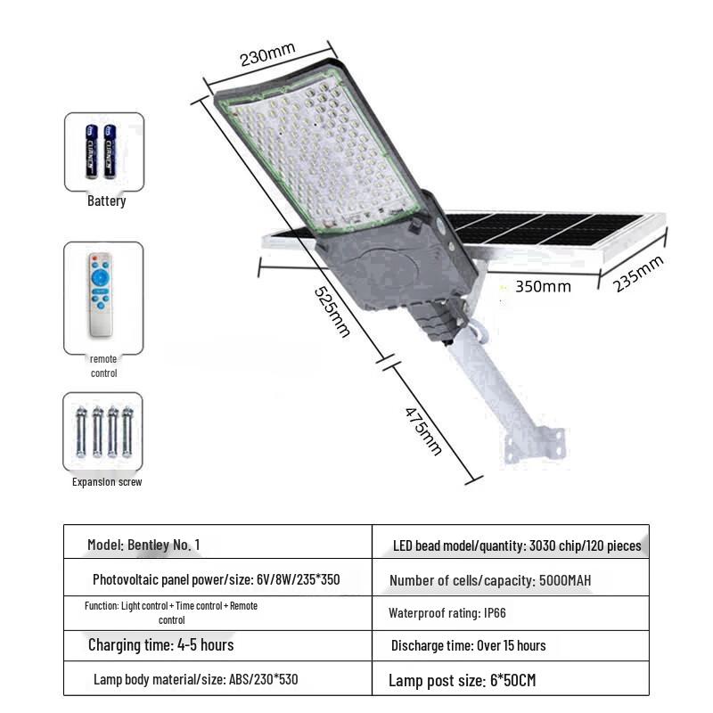 Hongchou Bentley Series Solar LED Street Light