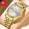 OPK 6027 Watches For Men Stainless Steel Quartz Watch Zircon Scale Wristwatch Waterproof Luminous Automatic Watch Reloj Hombre