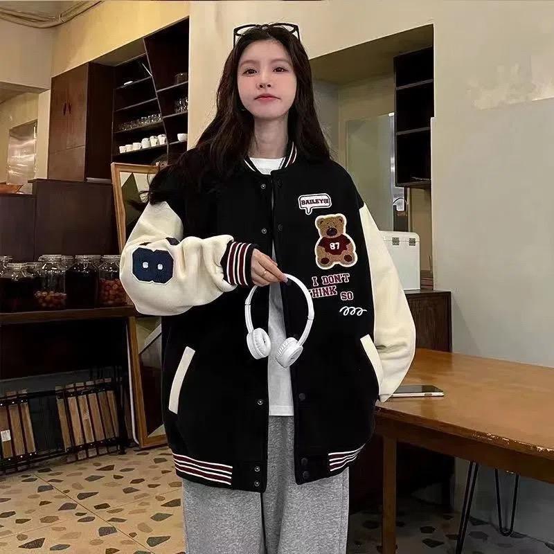 Baseball Uniform Women's Spring and Autumn Jacket