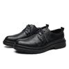 Fashion Business Male Oxfords Shoes Thick Bottom Men Leather Shoe Outdoor Men's Walking Shoes Lace-Up Men Casual Dress Footwear