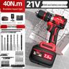 Delixi Brushless Rechargeable Lithium Impact Drill & Screwdriver: Multifunctional Handheld Electric Pistol Drill for Household Use
