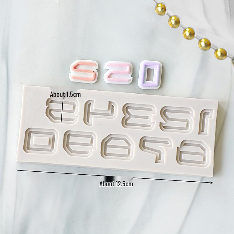 Silicone Number Cake Mold for Fondant, Gum Paste & Chocolate