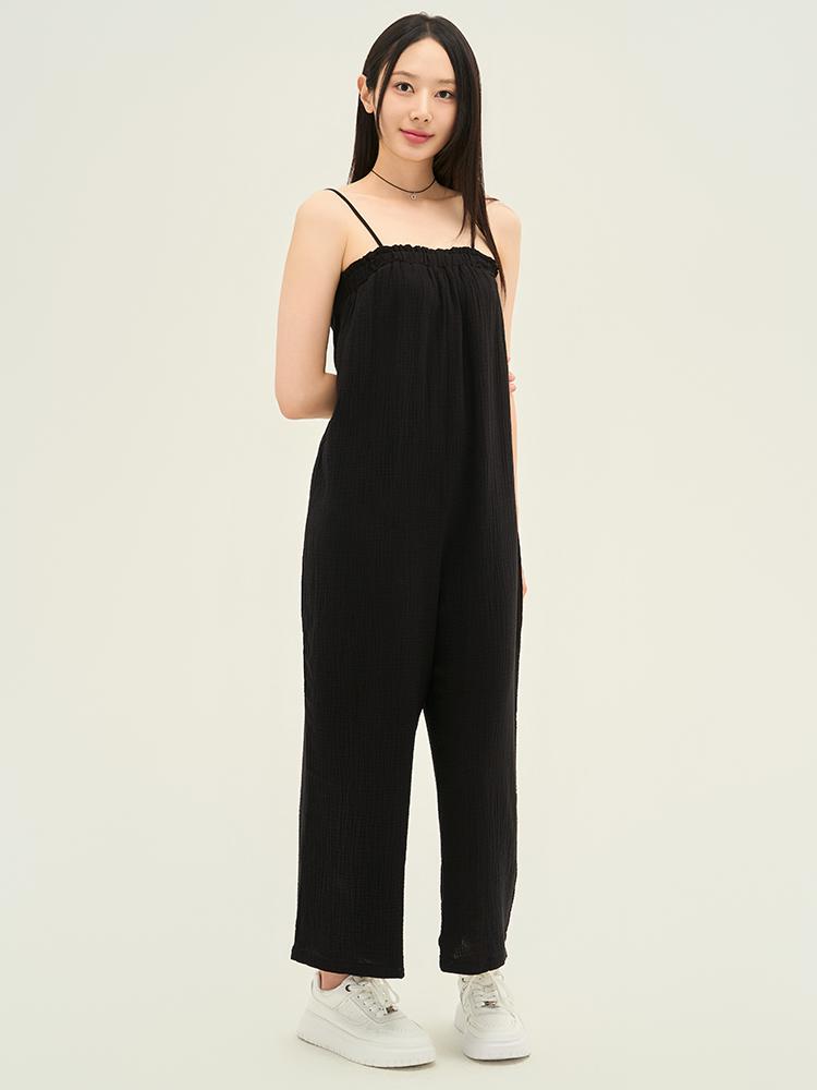 HYFVE Cute Sleeveless Suspender Pants