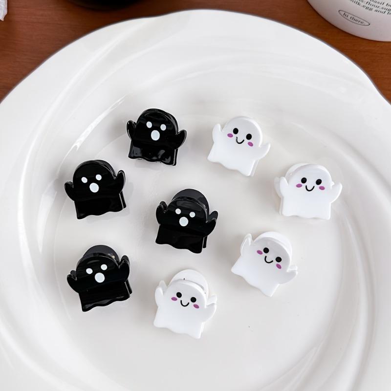 2pcs Halloween Cute Ghost Hair Clip Mini Women's Decorative Products Holiday Funny Hairstyles Accessories