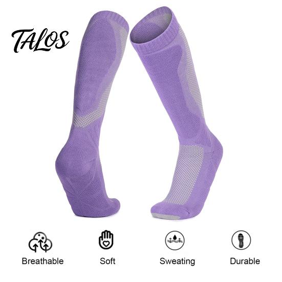 Protective Snow Gear Socks Cotton Ski for Men Women, Winter Thermal Snowboard with Support, Heavy Duty Camping Non-Slip Warm Skiing Snowboarding
