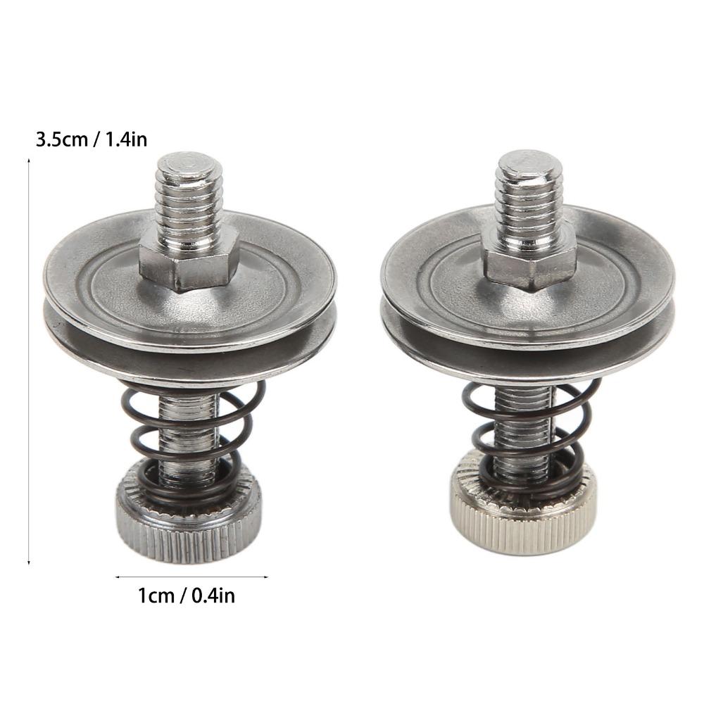 2pcs 1.4x0.4in Sewing Tensioner Stainless Steel Thread Regulator Replacement Kit Machine Repair