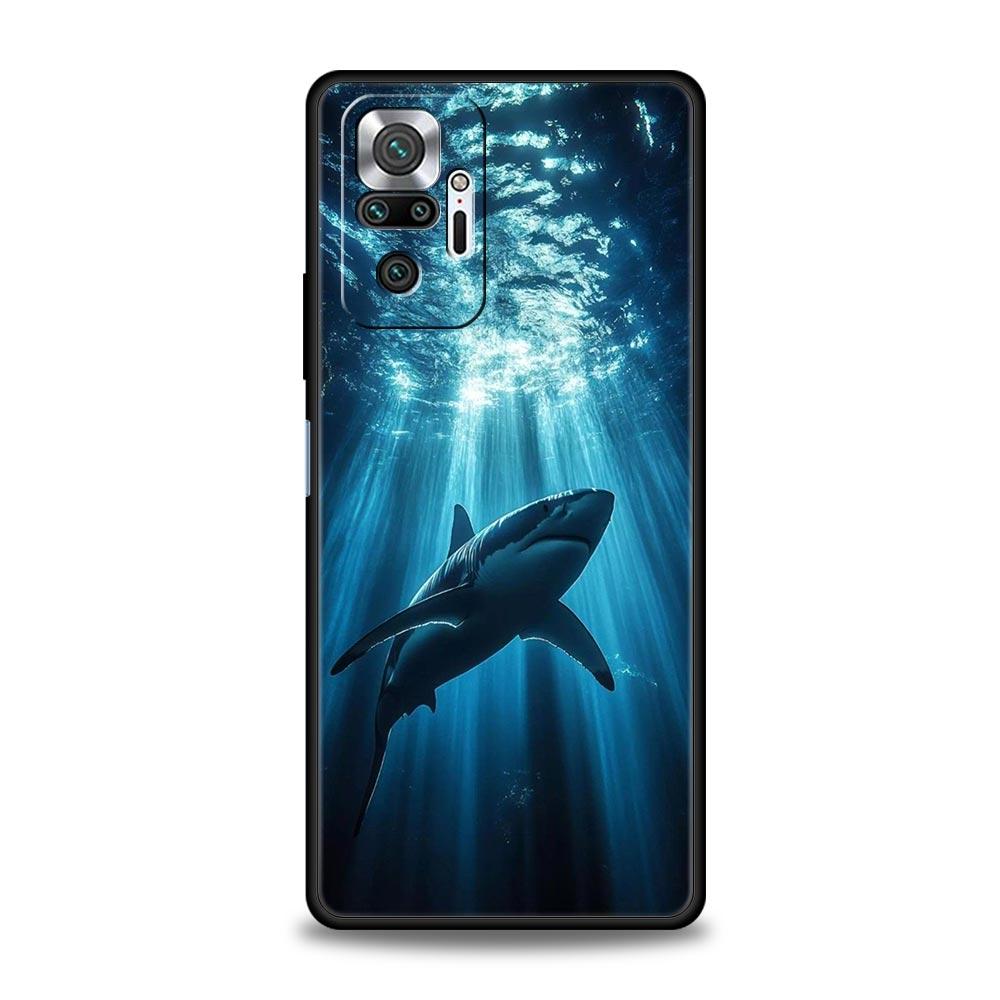 Shark Phone Case For Xiaomi Redmi Note 15 14 13 12 5G 11 10 Pro Plus 4G 9S 14C 13C 12C 10C Soft TPU Cover