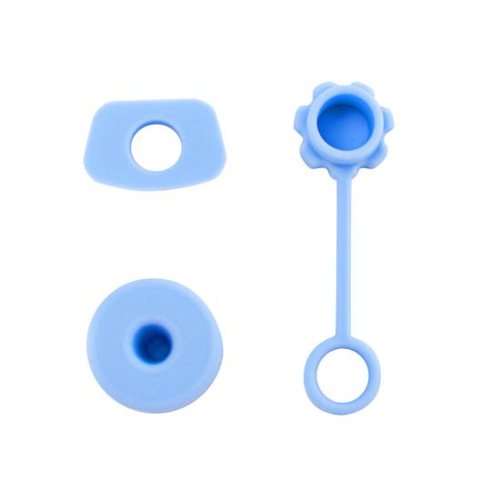 

3Pcs Straw Cap Silicone Dust Proof Cover Leak-Proof Stopper Spill Resistant Stoppers for Outdoor Tumblers and Water Cups синий