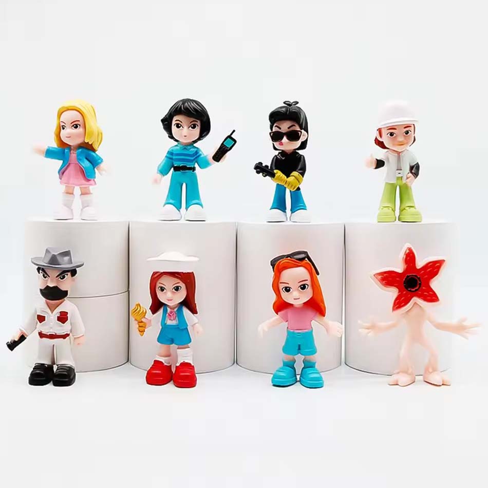 8Pcs/Set Stranger TV Plays Will Byers Eleven Action Figure Cute Doll Collection Model Toys Birthday Party Gifts