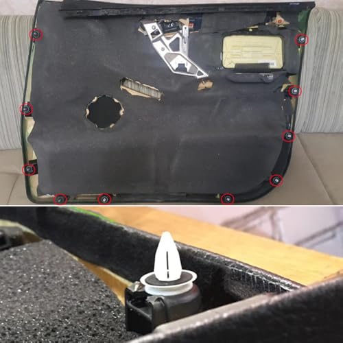 BIUTEFOR Nituri Clipuri Interioare Auto Set de 40 Clipuri pentru Garnitura Ușii Bara de Protecție