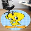1pc Looney Tunes Tweety Bird Office Round Area Rug, Under Office Chairs Bedroom Living Room Home Decor  A1022308