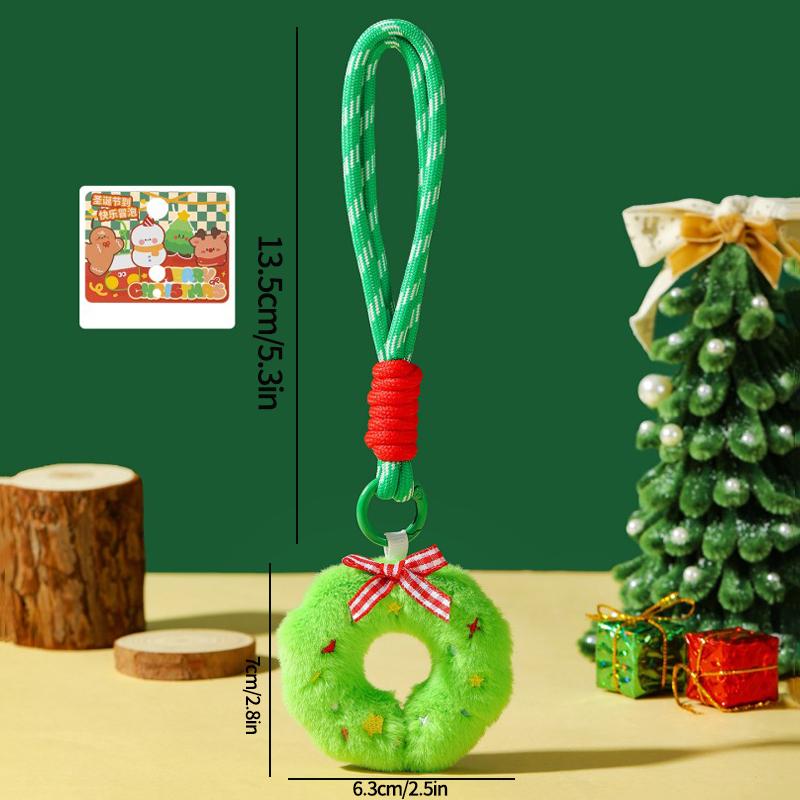 Christmas Decorations 2025 Christmas Doll Pendants Cute Elk Santa Claus Keychains Accessories Party Favors New Year Gifts