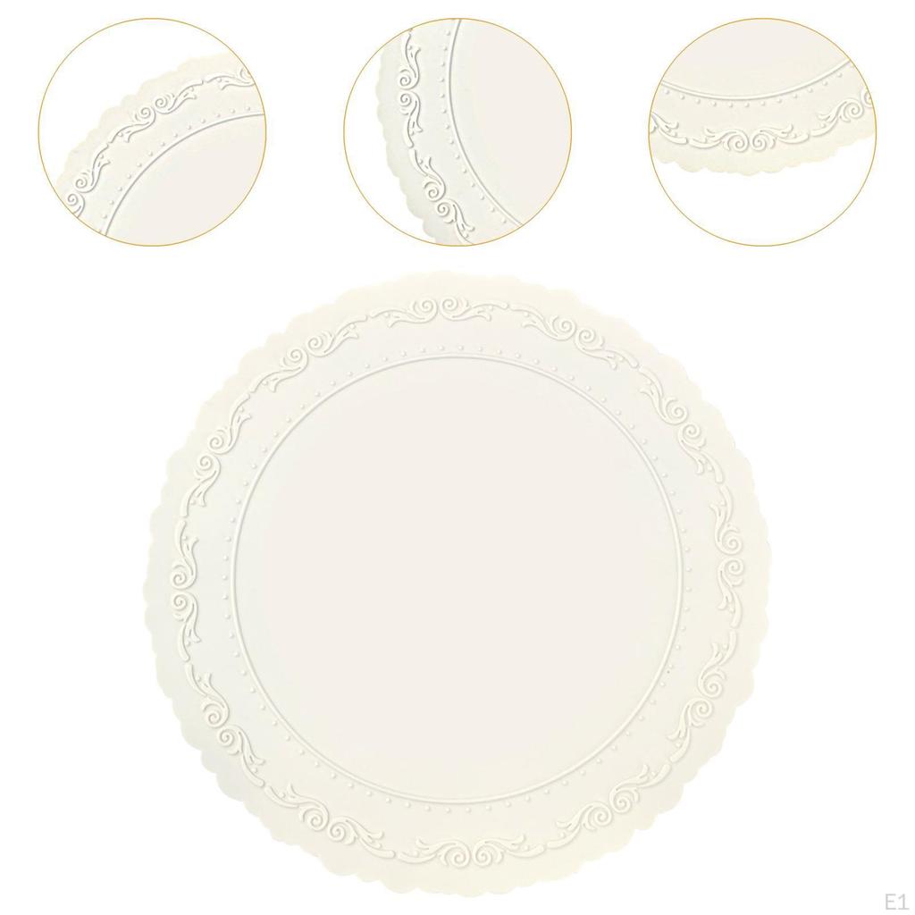 Silicone Placemat Anti Skid Dining Table Decor Wipeable Mat for Cafe Hotel Party