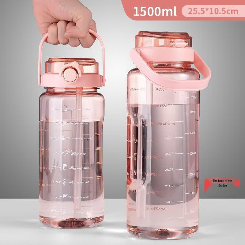 Sporty Dual-Spout High-Capacity Water Bottle (3-Pack)