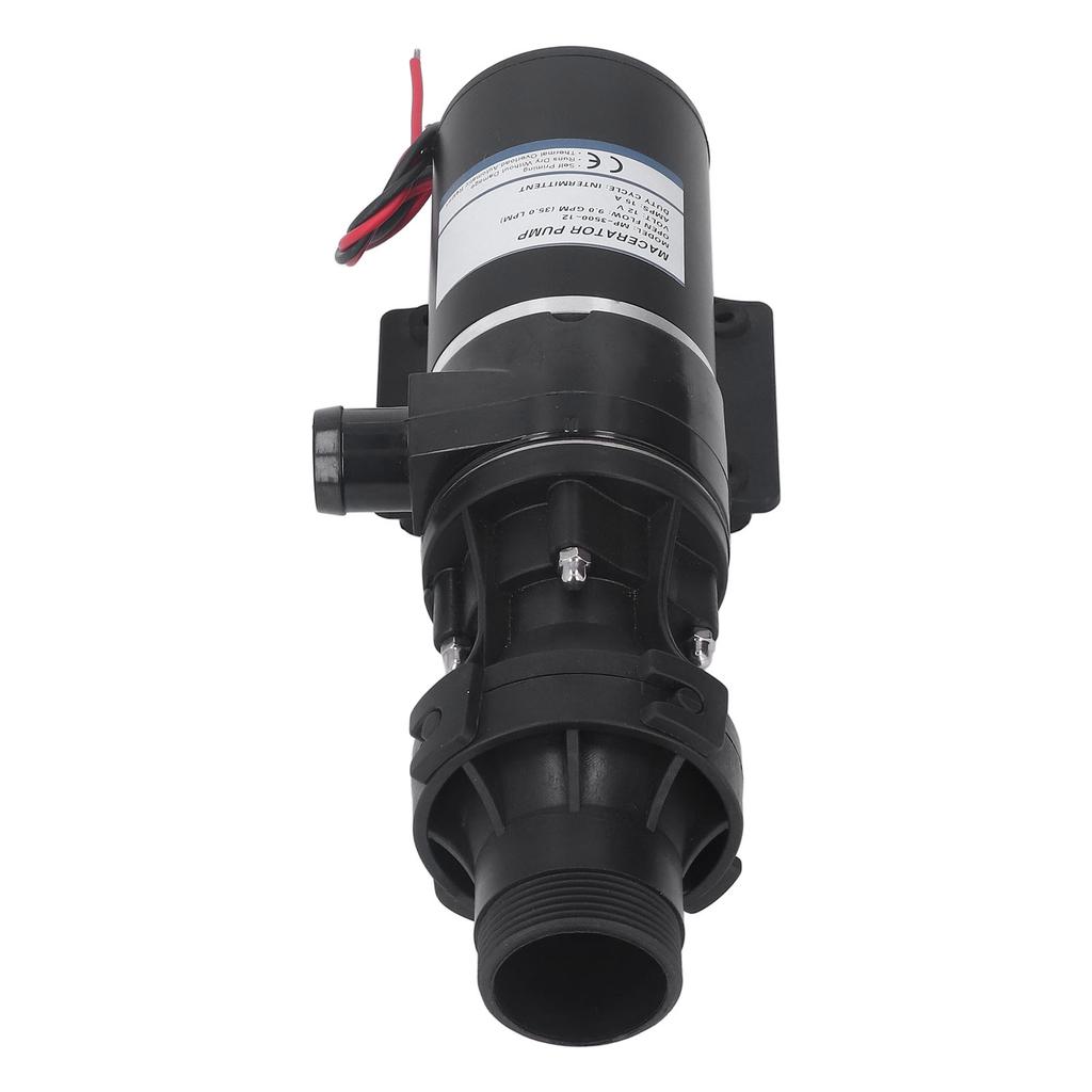 Waste Water Pump RV Sewerage Pump Self Priming Low Noise for Marine Boat RV Toilet Agricultural